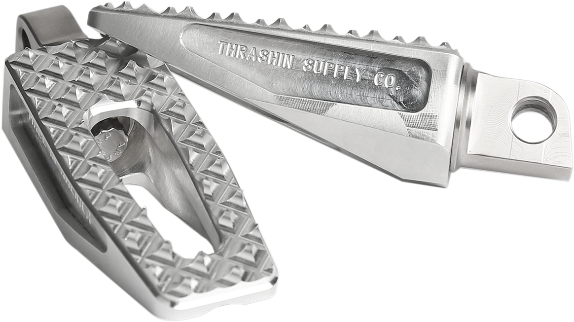 THRASHIN SUPPLY CO. Front/Rear P-54 Slim Footpegs - Natural - 1.375" - 1941-2019 TOURING, SOFTAIL, SPORTSTER, DYNA MODELS