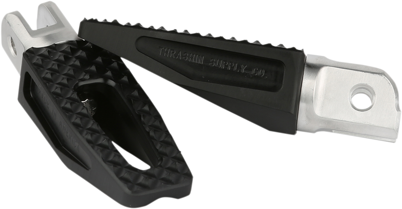 THRASHIN SUPPLY CO. Front P-54 Slim Footpegs - Black - 2018-2019 SOFTAIL MODELS
