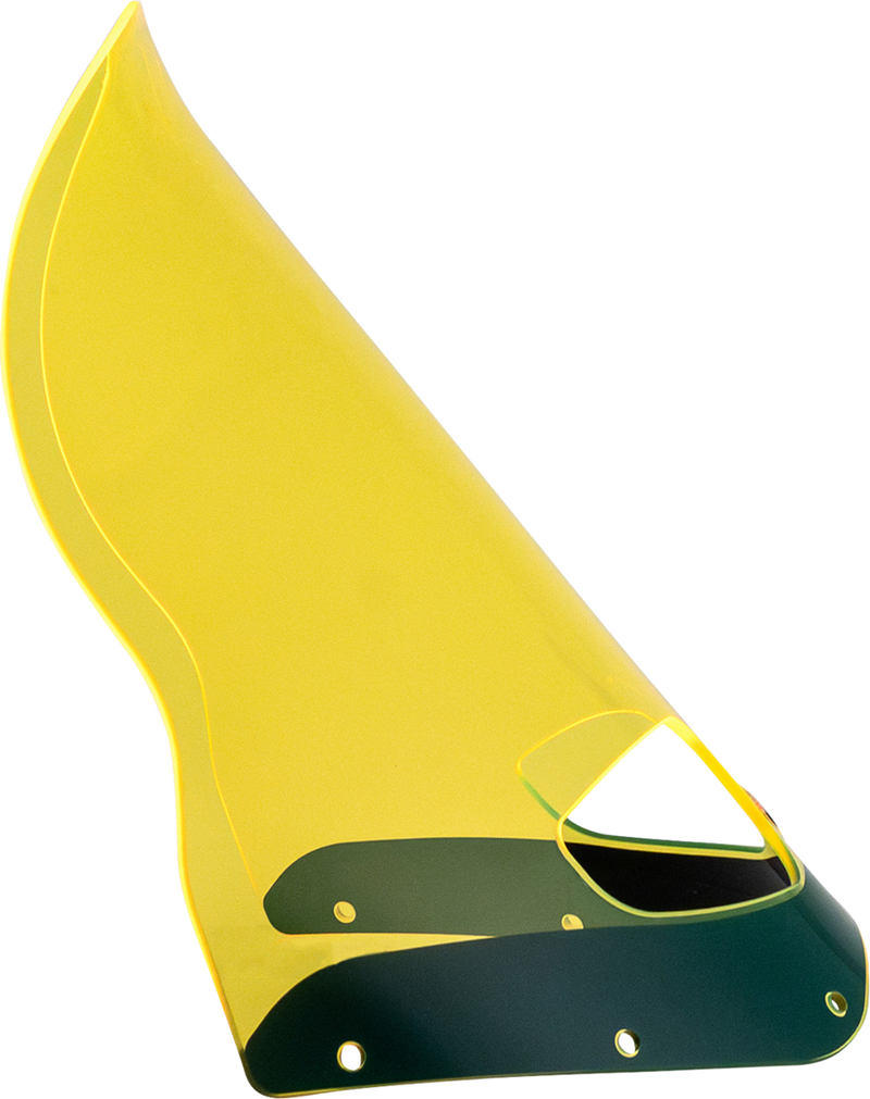 KLOCK WERKS Ice Flare® Windshield - 15" - Yellow Ice - Road Warrior Fairing KWW-06-0616