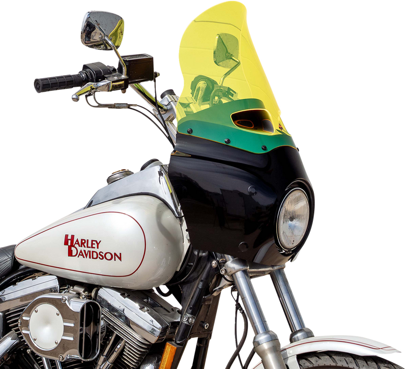 KLOCK WERKS Ice Flare® Windshield - 15" - Yellow Ice - Road Warrior Fairing KWW-06-0616