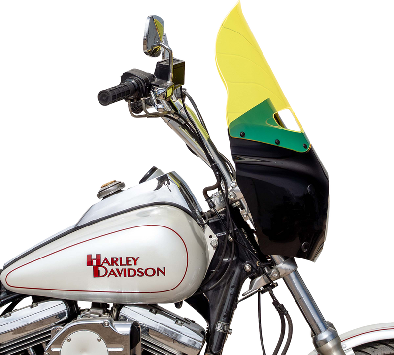 KLOCK WERKS Ice Flare® Windshield - 15" - Yellow Ice - Road Warrior Fairing KWW-06-0616