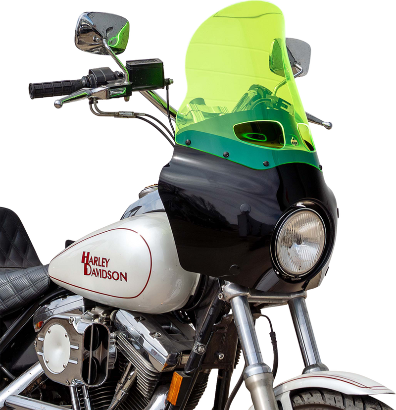 KLOCK WERKS Ice Flare® Windshield - 15" - Green Ice - Road Warrior Fairing KWW-06-0617