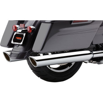 COBRA 909 4" 909 Twins Slip-On Mufflers - Chrome - '95-'16 Bagger