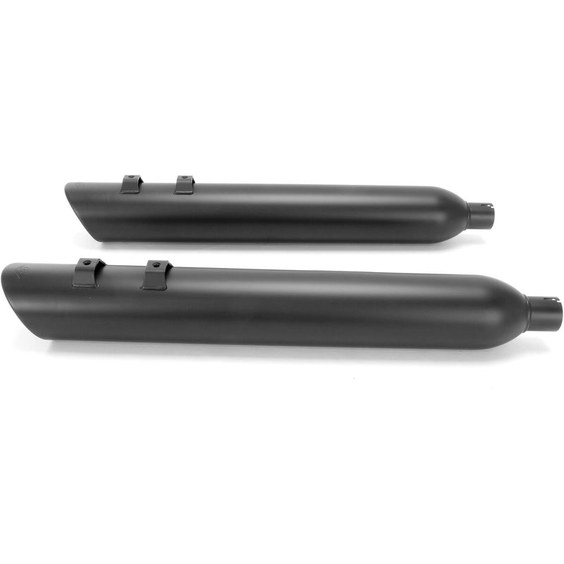 COBRA 909 4" 909 Twins Slip-On Mufflers - Black - '95-'16 Bagger