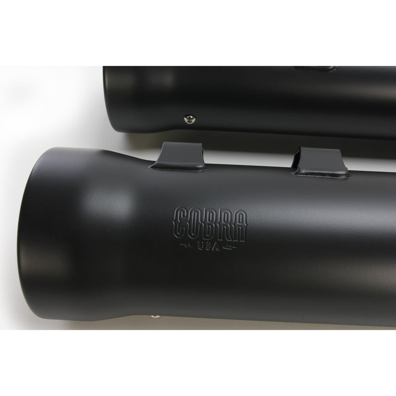 COBRA 4" Neighbor Hater Slip-On Mufflers - Black - Touring '17-'22