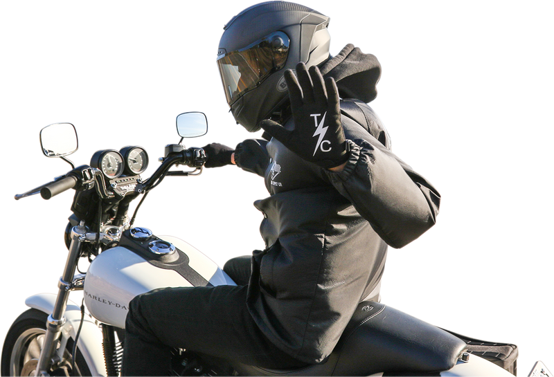 THRASHIN SUPPLY CO. Stealth V2 Gloves - Black - Large