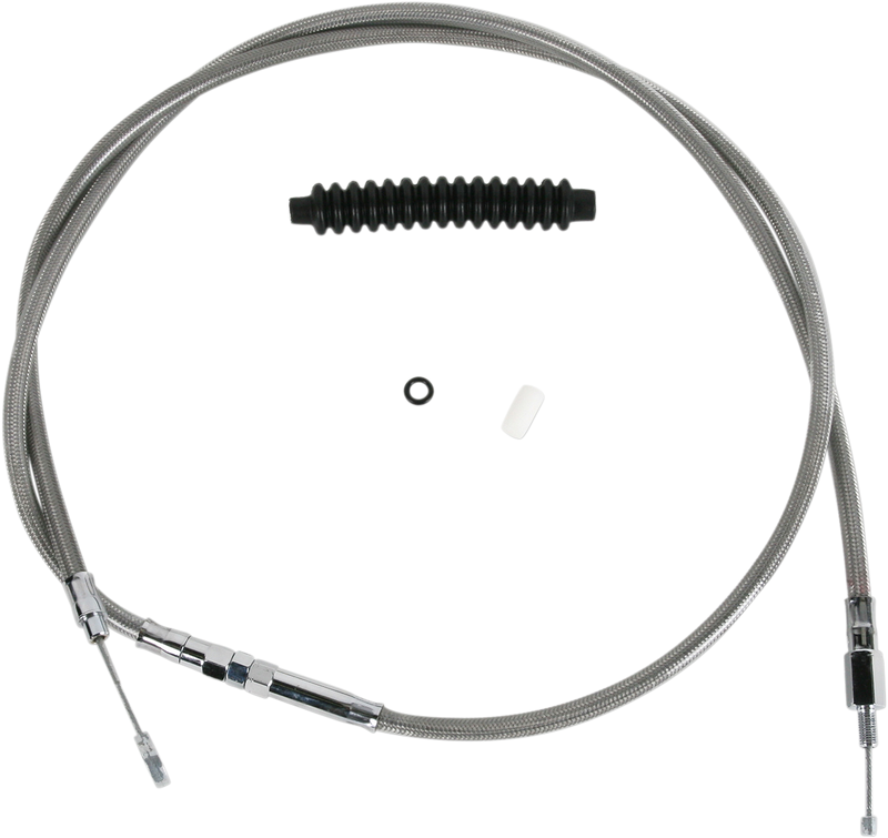 DRAG SPECIALTIES Replacement High-Efficiency Braided Stainless Steel Clutch Cable - 72-11/16"