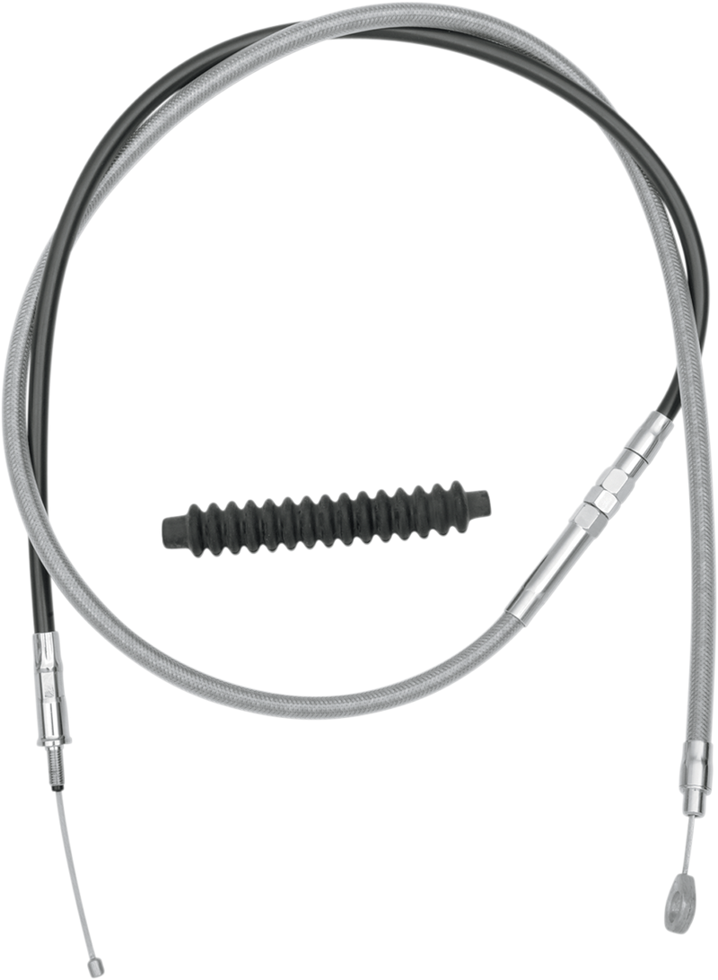 DRAG SPECIALTIES High-Efficiency Braided Stainless Steel Clutch Cable - 64-15/16" - FLH/FLT '08-'16