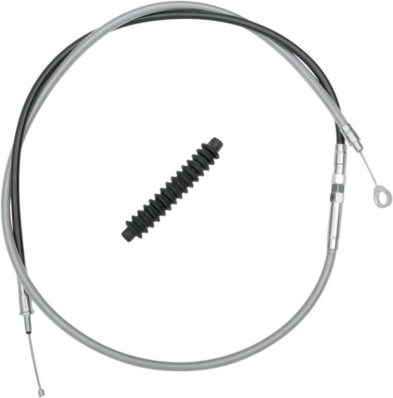 DRAG SPECIALTIES High-Efficiency Braided Stainless Steel Clutch Cable - 66-15/16" - FLH/FLT '08-'16