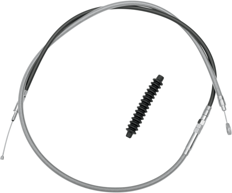 DRAG SPECIALTIES High-Efficiency Braided Stainless Steel Clutch Cable - 68-15/16" - FLH/FLT - '08-'16