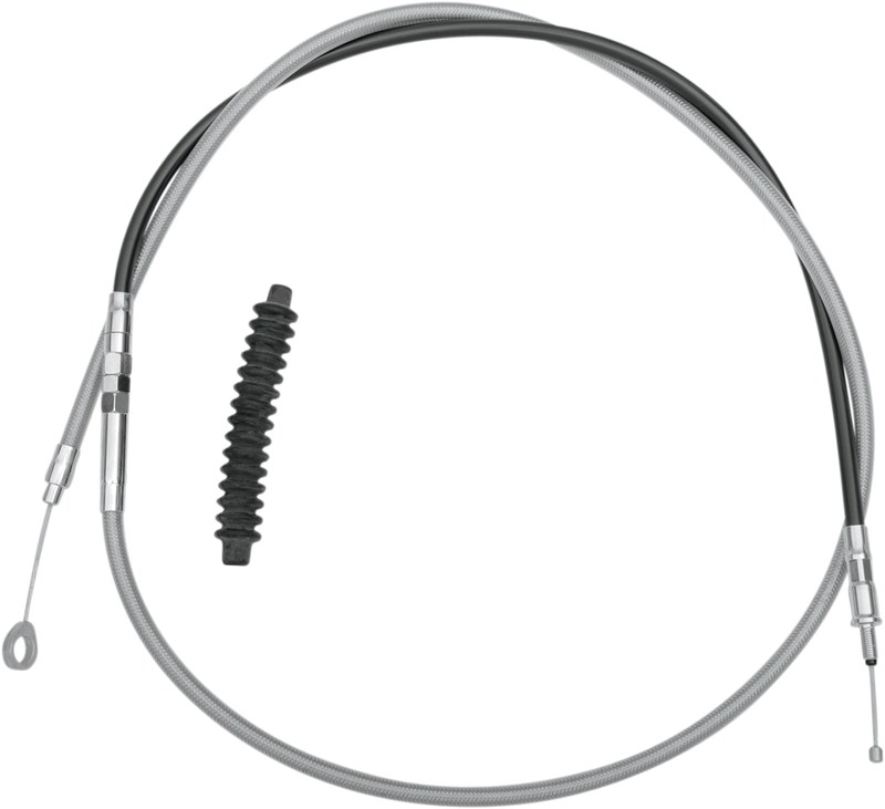 DRAG SPECIALTIES High-Efficiency Braided Stainless Steel Clutch Cable - 72-15/16" - FLH/FLT '08-'16