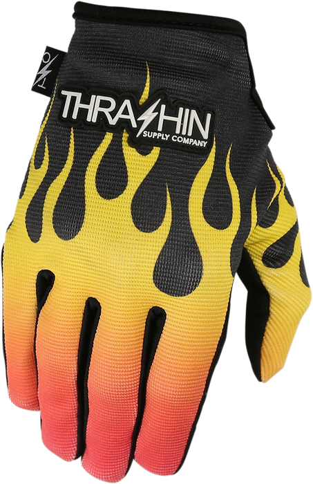 THRASHIN SUPPLY CO. Stealth Gloves - Flame - SMALL