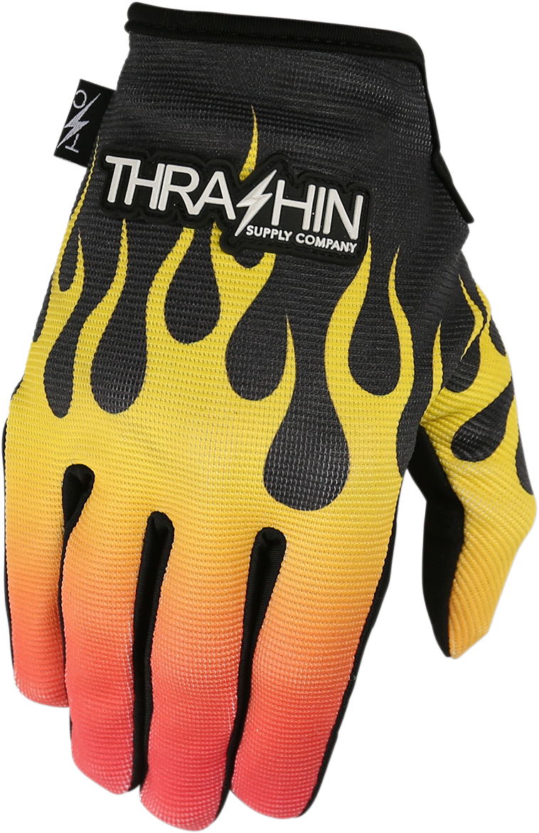 THRASHIN SUPPLY CO. Stealth Gloves - Flame - 2XL