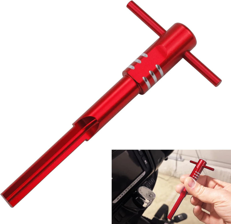 LIFESTYLE CYCLES - Ignition Switch Housing Alignment Tool Work fit for Harley Touring Models 2014-2023 (RED)