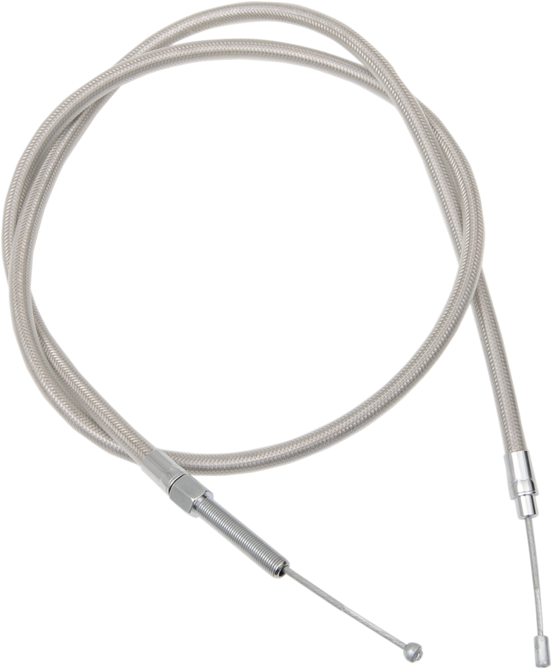DRAG SPECIALTIES High-Efficiency Braided Stainless Steel Clutch Cable - 61" - FL/FX '80-'86