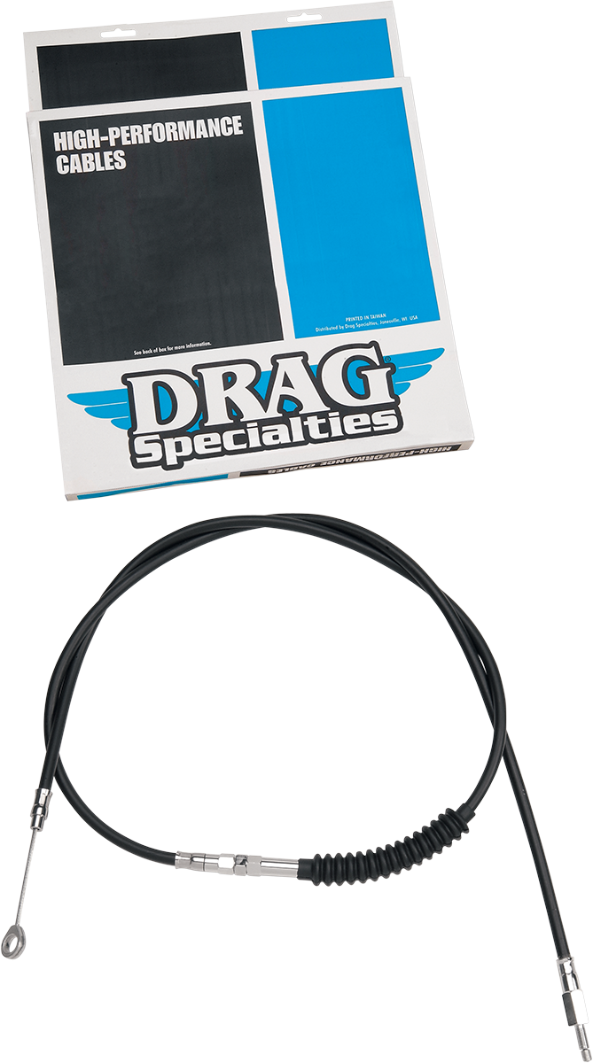 DRAG SPECIALTIES High-Efficiency Black Vinyl Clutch Cable - 56" - FL/FX '68-'85