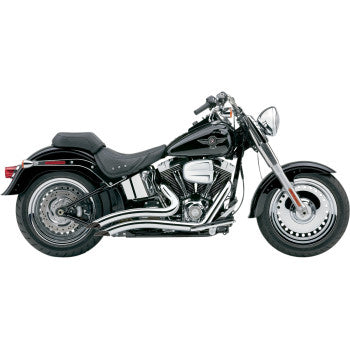 COBRA Speedster Swept Short Exhaust - Chrome - '12-'17 Softail