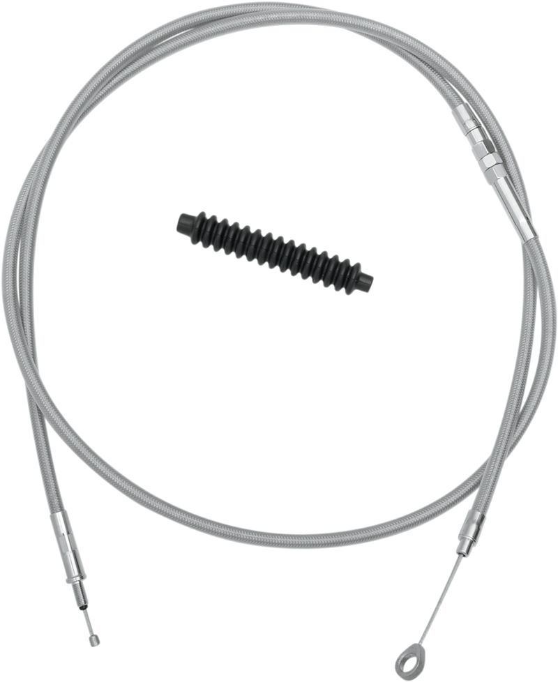 DRAG SPECIALTIES Replacement High-Efficiency Braided Stainless Steel Clutch Cable - 80"