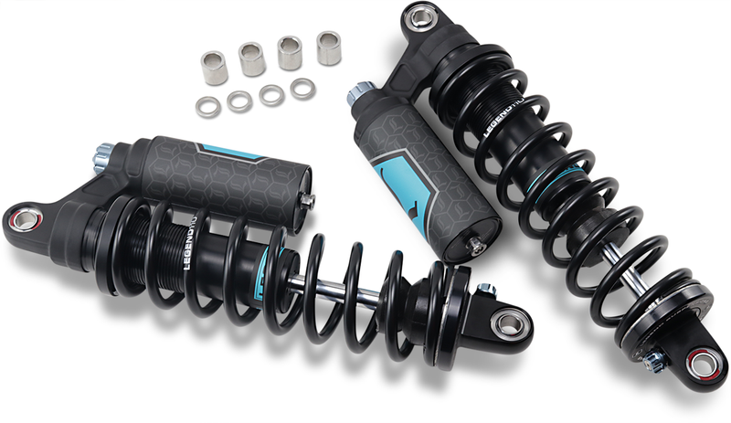 LEGEND SUSPENSION REVO ARC Piggyback Shocks for '04-'22 Harley SPORTSTER Models
