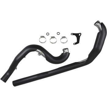 COBRA True Dual Headpipes - Black - Touring '95-'06