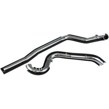 COBRA True Dual Headpipes - Black - Touring '07-'08