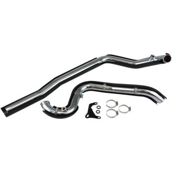 COBRA True Dual Headpipes - Black - Touring '07-'08