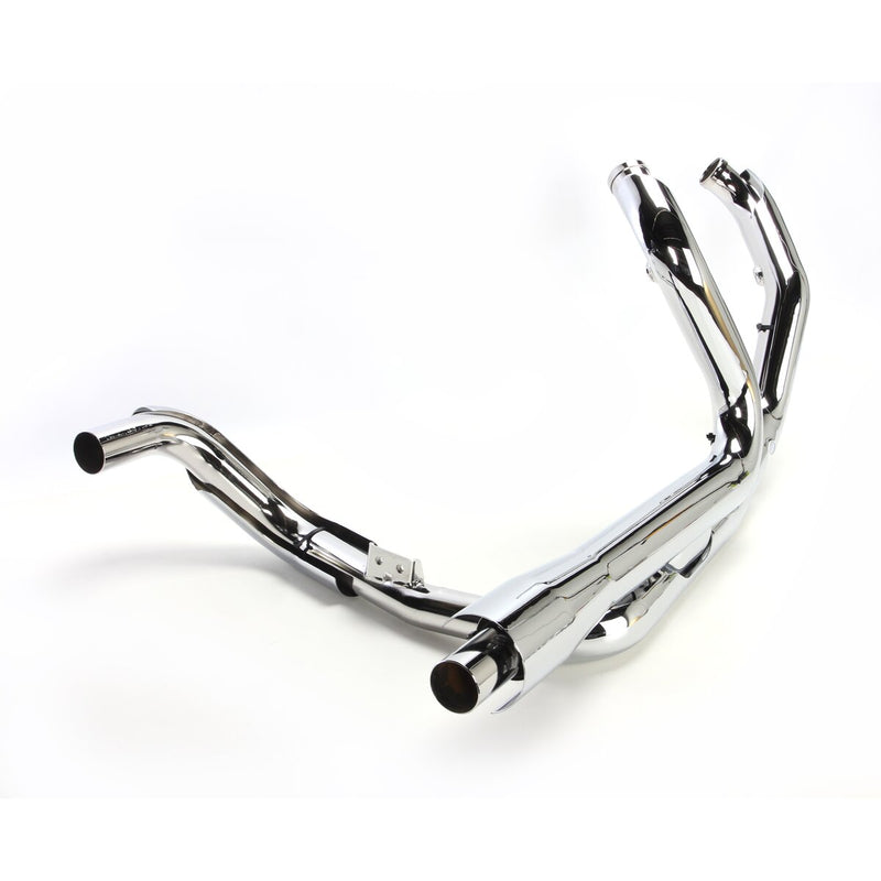 COBRA Pro Chamber Headpipes - Single Bung - Chrome - FLH / FLT '17-'23