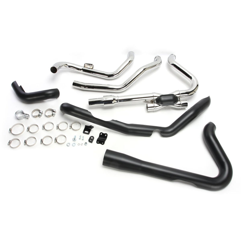 COBRA Pro Chamber Headpipes - Single Bung - Black - FLH / FLT '17-'23