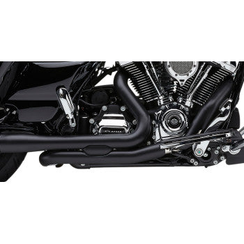 COBRA Pro Chamber Headpipes - Single Bung - Black - FLH / FLT '17-'23