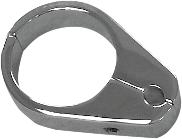DRAG SPECIALTIES Billet Aluminum Single Throttle/Idle Cable Clamp - Chrome - 1-1/4" Round Tube