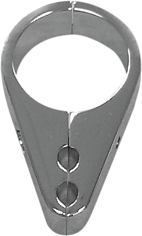 DRAG SPECIALTIES Billet Aluminum Dual Throttle/Idle Cable Clamp - Chrome - 1" Round Tube