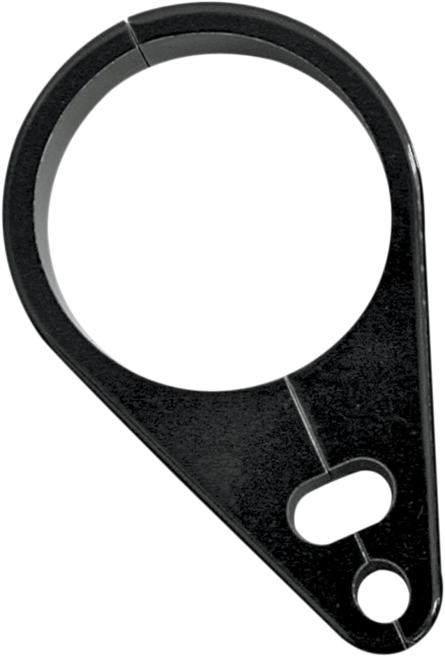 DRAG SPECIALTIES Billet Aluminum Throttle/Idle/Brake Cable Clamp - Black - 1-1/4" Round Tube