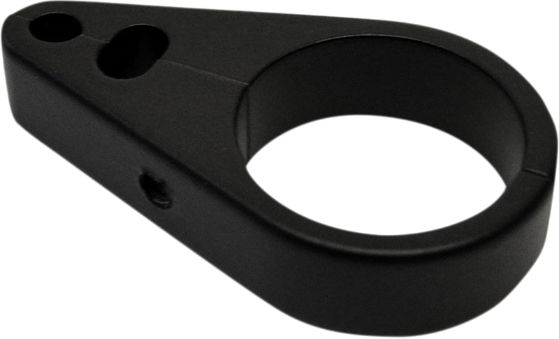 DRAG SPECIALTIES Billet Aluminum Throttle/Idle/Brake Cable Clamp - Flat Black - 1-1/4" Round Tube