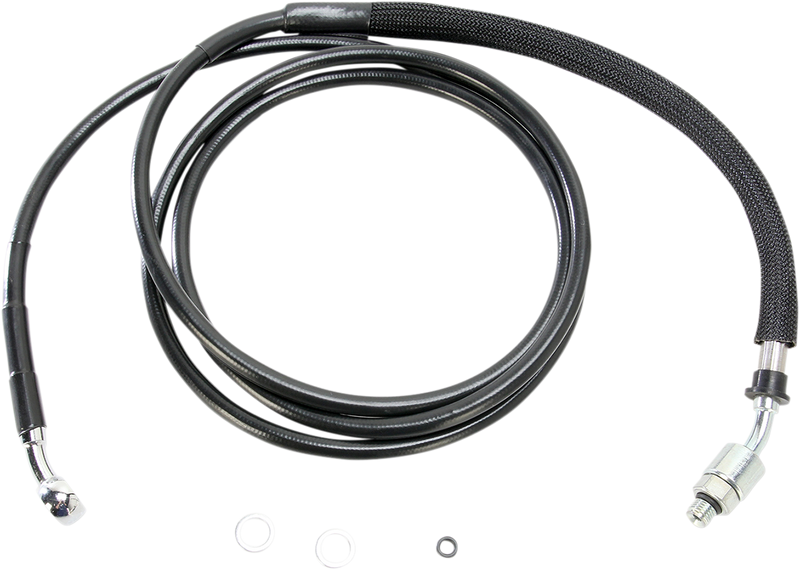 DRAG SPECIALTIES Stainless Steel Hydraulic Clutch Line - Black - 82"