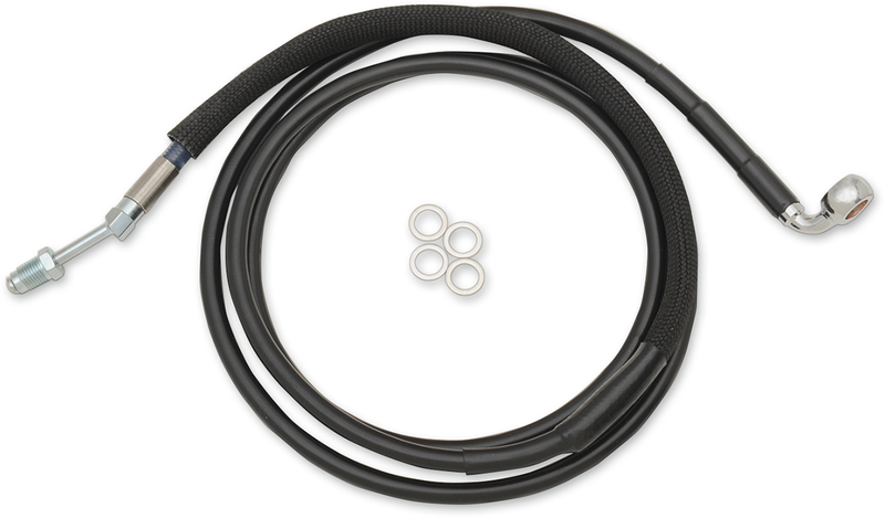 DRAG SPECIALTIES Stainless Steel Hydraulic Clutch Line - Black - 72-1/4" - FLTRX '17-'20
