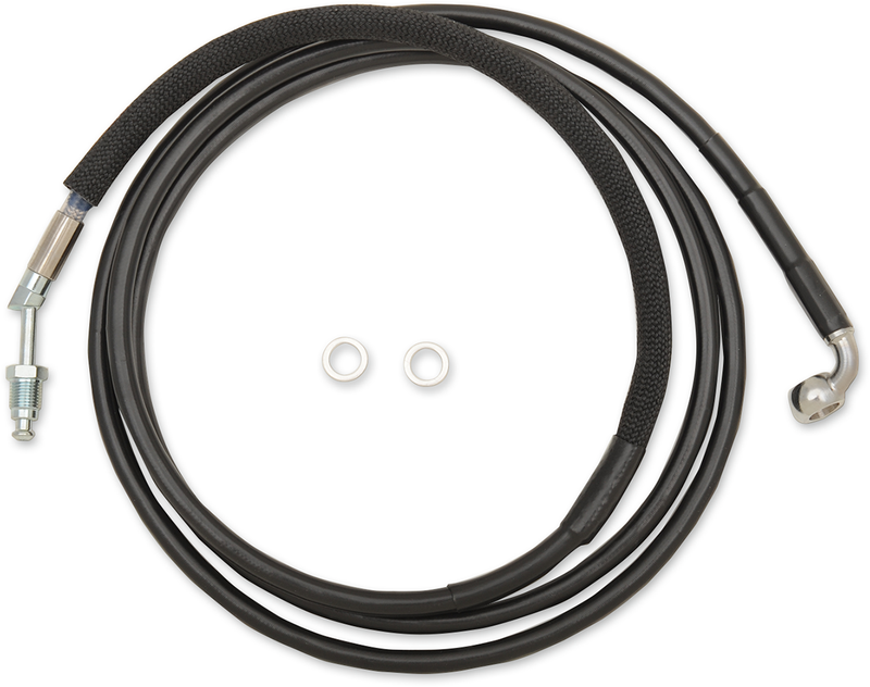 DRAG SPECIALTIES Stainless Steel Hydraulic Clutch Line - Black - 80-1/8" - FLTRX '17-'20