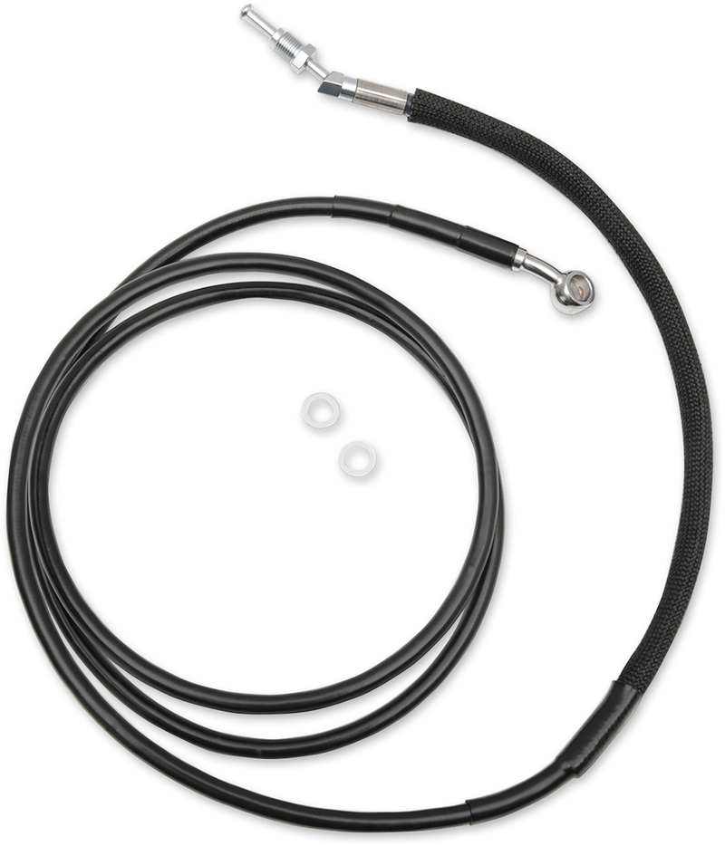 DRAG SPECIALTIES Stainless Steel Hydraulic Clutch Line - Black - 74-1/8" - FLTRU '17-'19, FLTRK '20-'21