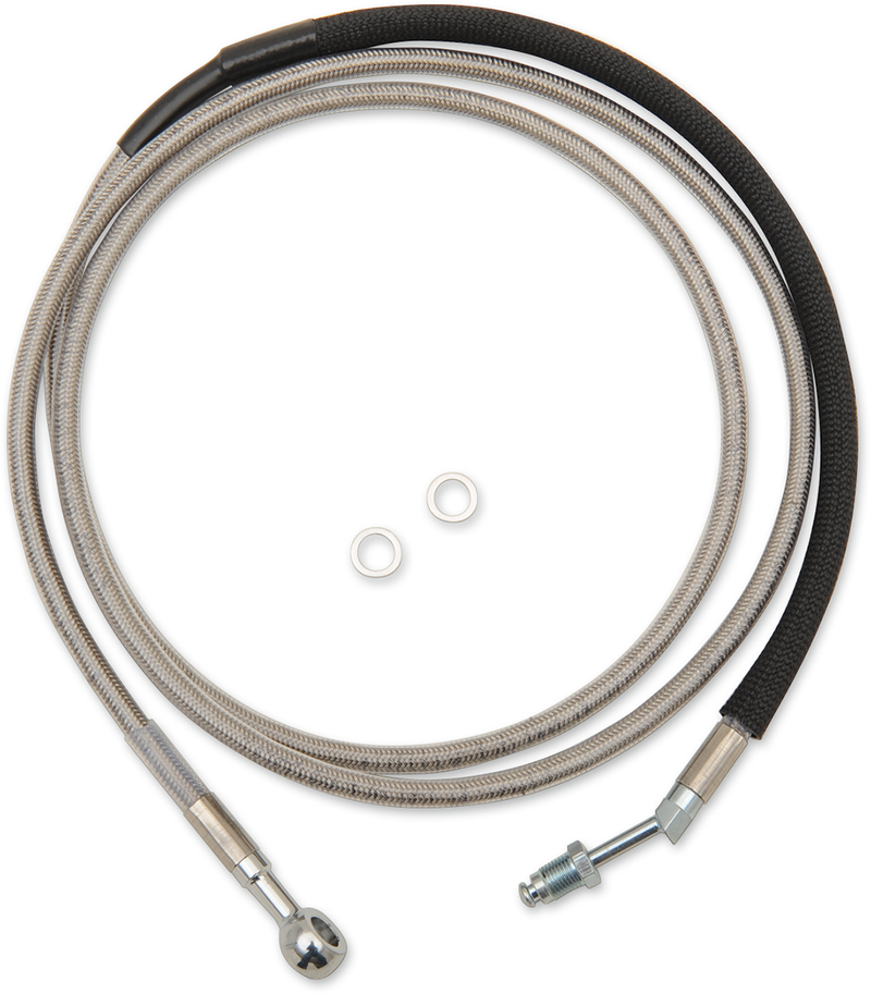 DRAG SPECIALTIES Stainless Steel Hydraulic Clutch Line - 74-1/8" - FLH '17-'20