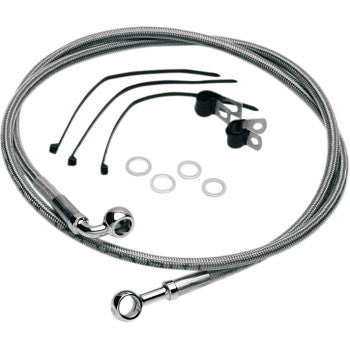 DRAG SPECIALTIES Brake Line - Front (Upper) - Stainless Steel