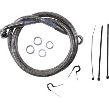 DRAG SPECIALTIES Brake Line - Front (Upper) - Stainless Steel
