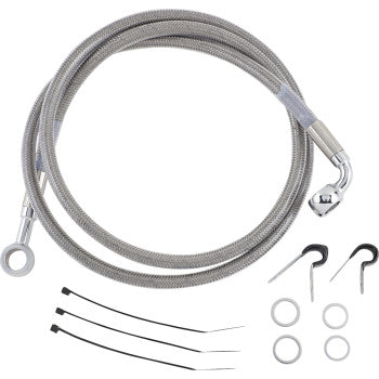 DRAG SPECIALTIES Brake Line - Front - Stainless Steel