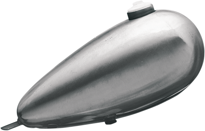 DRAG SPECIALTIES Fat Bob-Style Mustang Smooth 3.3 Gallon Carburetor Gas Tank - Raw - Custom Applications