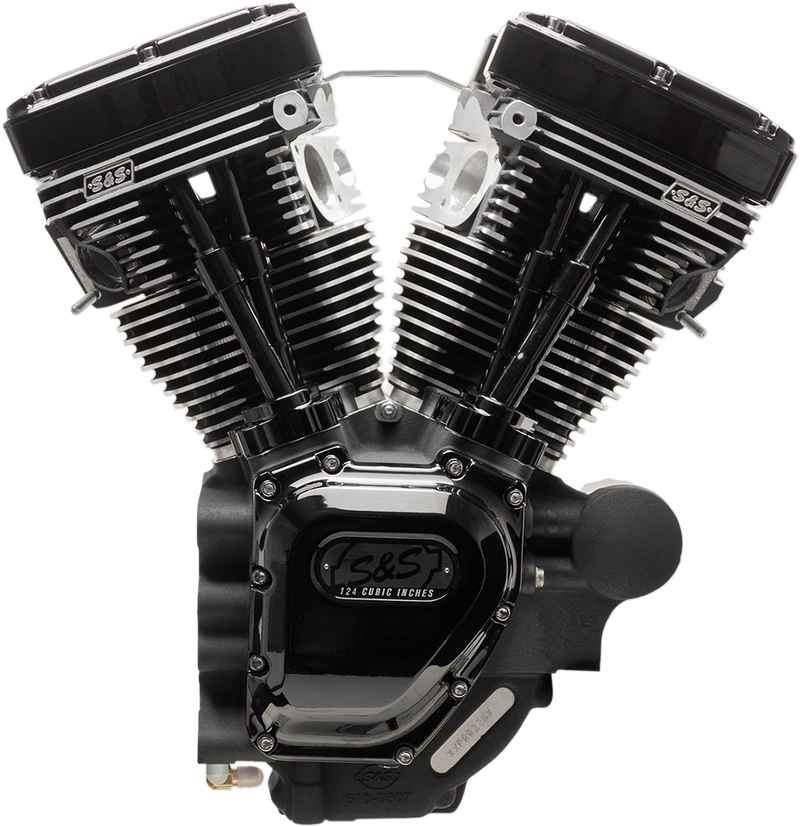 S&S CYCLE T124 Long Block Engine - Black - Touring