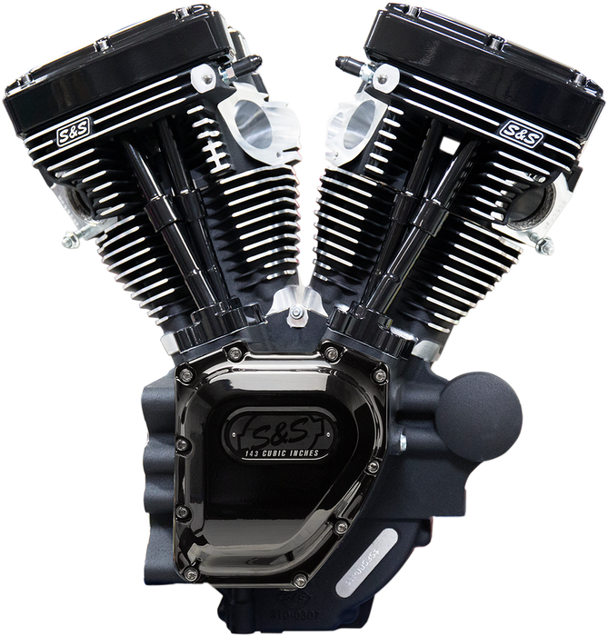 S&S CYCLE T143 Long Block Engine - Black - Dyna