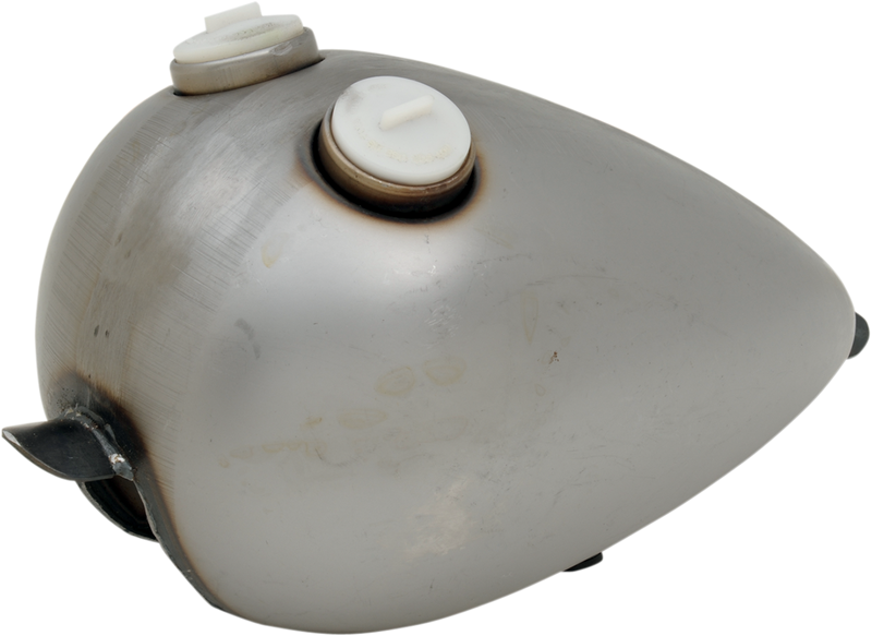 DRAG SPECIALTIES Wasp Style Double Cap 2.2 Gallon Carburetor Gas Tank - Raw - Custom Applications