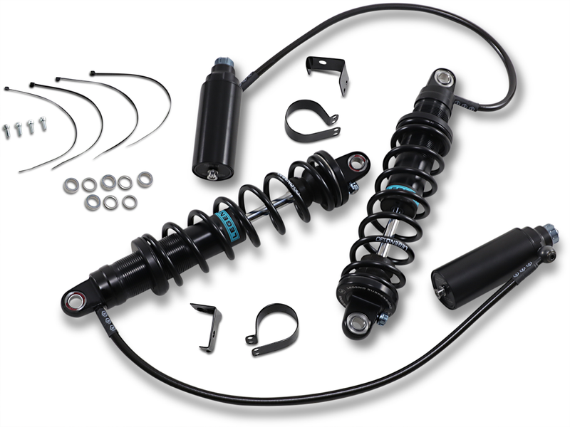 LEGEND SUSPENSION REVO ARC Remote Reservoir Shocks for 2009-2013 Touring Motorcycles