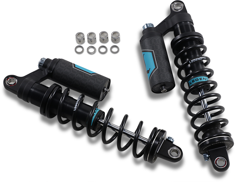 LEGEND SUSPENSION REVO ARC Piggyback Shocks for '04-'22 Harley SPORTSTER Models