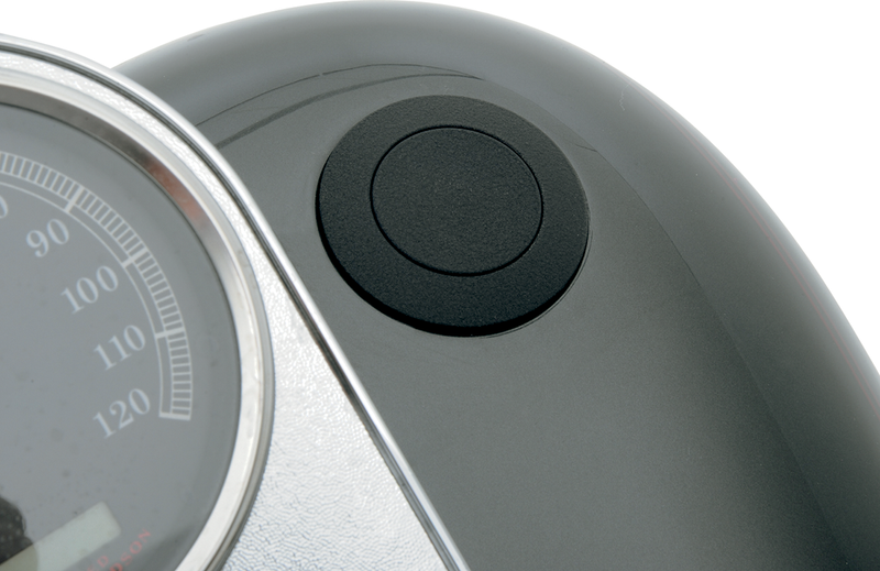 DRAG SPECIALTIES Vented Pop-Up Gas Cap - Black Wrinkle