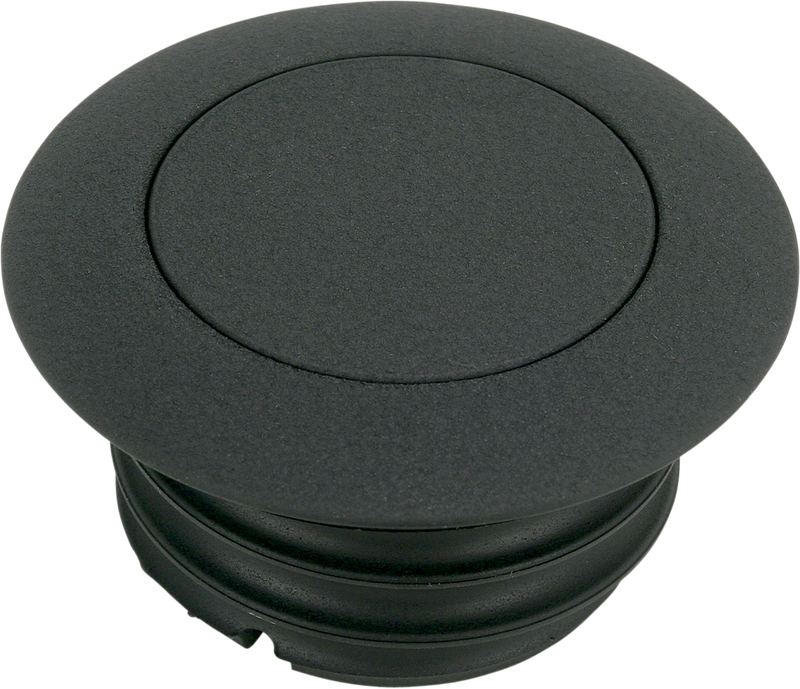 DRAG SPECIALTIES Non-Vented Pop-Up Gas Cap - Black Wrinkle