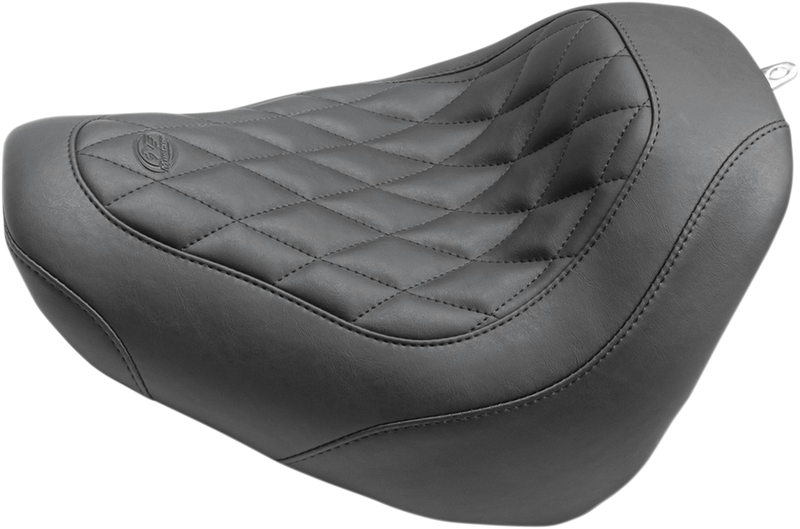 MUSTANG Wide Tripper™ Solo Seat - Diamond Stitch - Black - Softail '18-'21